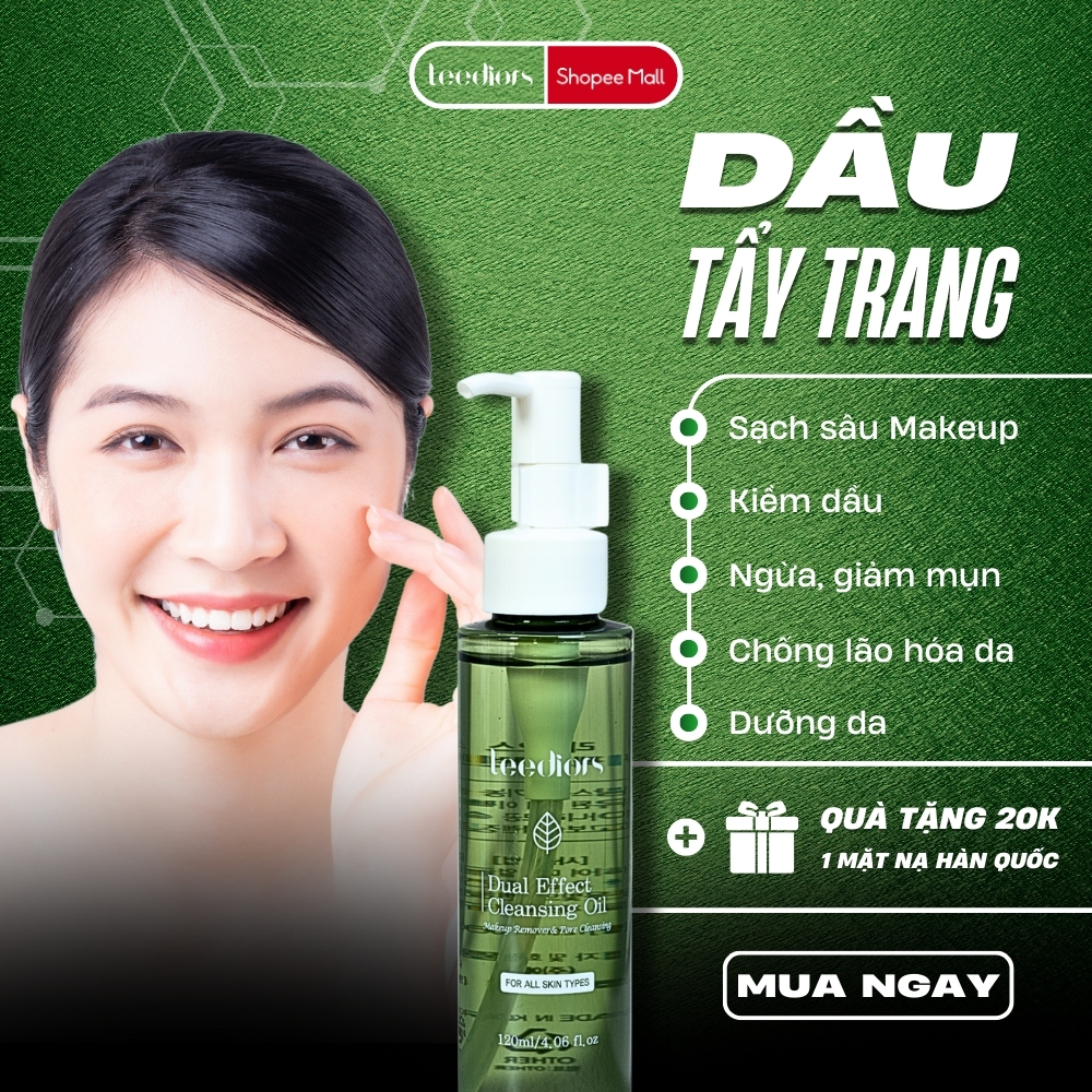 Ảnh Dầu Tẩy trang Hàn Quốc Leediors  - Sạch sâu lớp Makeup, Bụi bẩn, Kháng khuẩn, Giảm & Ngừa Mụn 1
