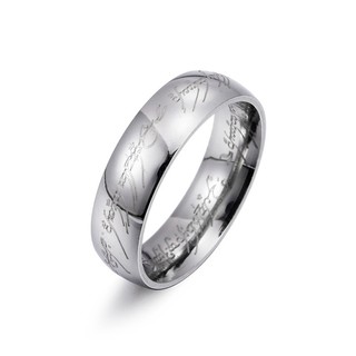 Nhẫn titannium khắc chữ không gỉ Trang sức Bé Heo BHN76