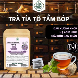 Trà tía tô tầm bóp - BỘI LAN ĐƯỜNG - hạ acid uric, giảm đau nhức xương khớp, giảm cân - túi 50 lọc