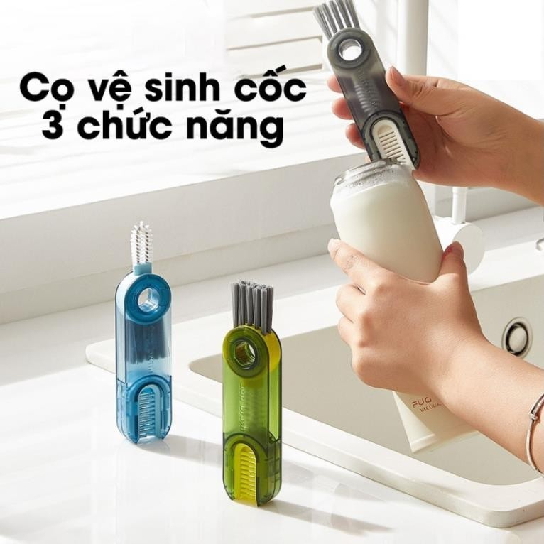 Ảnh Cọ Rửa Bình, Cọ Rửa Bình Sữa, Rửa Ly 3 Trong 1 Tiện Lợi, Hàng Chính Hãng, Nhỏ Gọn, Đa Năng - JoyMall 1