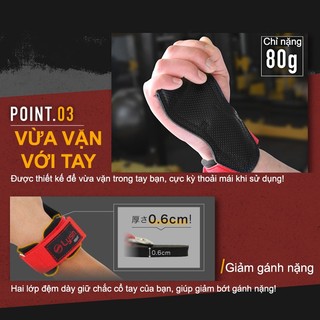 LYSIN - Đai bảo vệ cổ tay dây kéo lưng liftting straps găng tay tập gym deadlift nâng tạ chống trượt thoáng khí