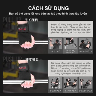 LYSIN - Đai bảo vệ cổ tay dây kéo lưng liftting straps găng tay tập gym deadlift nâng tạ chống trượt thoáng khí