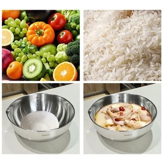 Bộ Rổ Chậu Inox Đun Nấu Được Chính Hãng Chockmen, Bộ Thau Rổ Inox