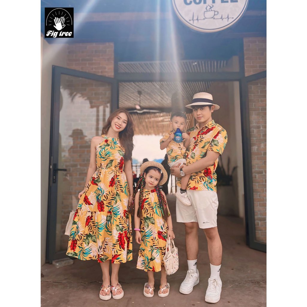 Đồ Gia Đình FIG TREE Họa Tiết Lá Vàng Du Lịch ( hàng thiết kế, chất đẹp, nhiều size MS 182)