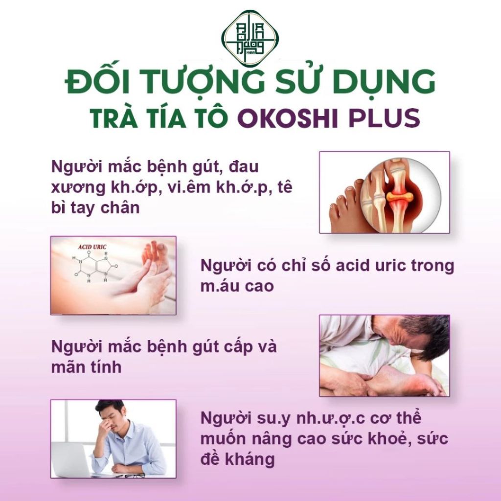 Trà tía tô tầm bóp - BỘI LAN ĐƯỜNG - hạ acid uric, giảm đau nhức xương khớp, giảm cân - túi 50 lọc