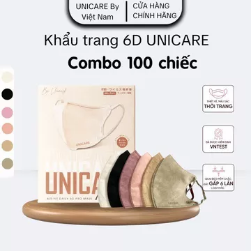 Combo Antibacterial Soft Face Masks UNICARE 6D ProMask