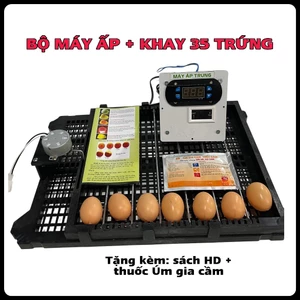 Bộ Máy Ấp Trứng Và Khay 35 Trứng Tự Động Chạy Nhiệt Cacbon bền Và Tiết Kiệm Điện