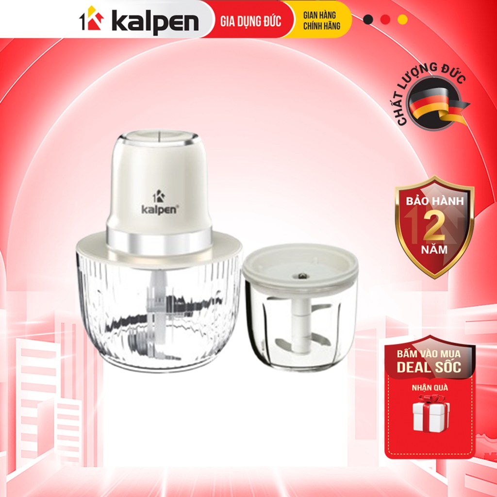 Ảnh Máy Xay Thịt Hai Cối Đa Năng S1 Công Suất 600W-2L Hàng Chính Hãng Kalpen-Gia Dụng Đức 1