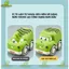 Bộ 6 Xe Đồ Chơi Hoạt Hình Rattle Cars Cute Dành Cho Bé Từ 1-3 Tuổi Xe Chạy Đà Quà Tặng Cho Bé BỐ KHỦNG LONG
