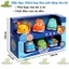 Bộ 6 Xe Đồ Chơi Hoạt Hình Rattle Cars Cute Dành Cho Bé Từ 1-3 Tuổi Xe Chạy Đà Quà Tặng Cho Bé BỐ KHỦNG LONG