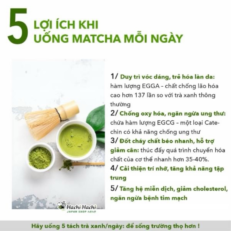 (MATCHA 500g) BỘT TRÀ XANH MATCHA UJI YANOEN 500G