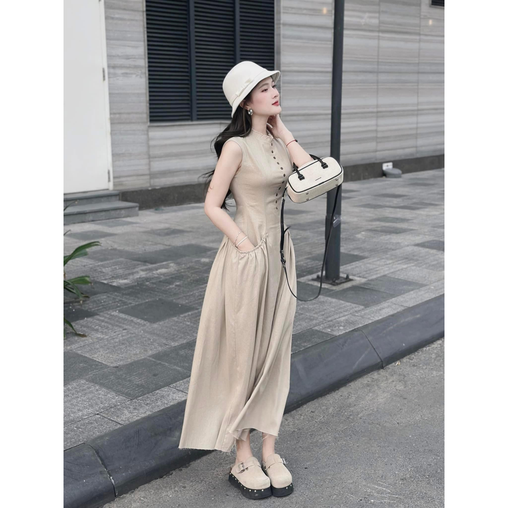 váy nữ , đầm nữ phong cách Hàn quốc hottrend suông dáng xòe đuôi cá đi chơi dự tiệc sang chảnh Donna hcom25263