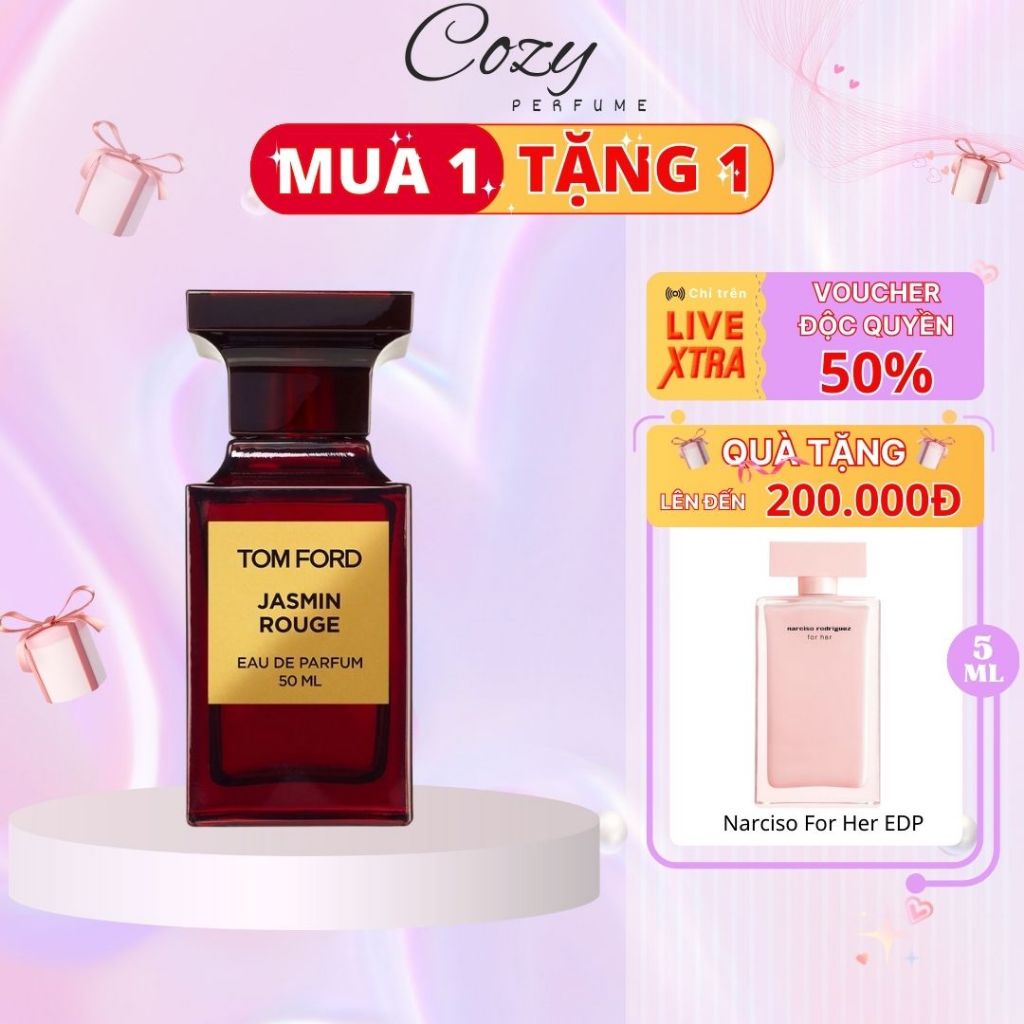 Nước hoa nữ Tom Ford Jasmin Rouge Chiết 5ml/10ml Hương thơm Thanh lịch, Sang trọng - Cozy Perfume