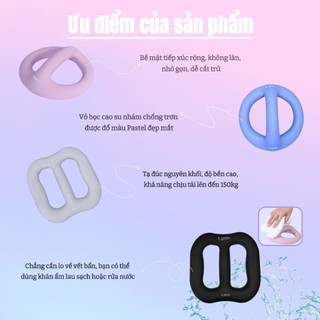 LYSIN Quả tạ 5 in 1 tạ tay tập yoga tập gym tại nhà tạ ấm 1.25kg/2.5kg/4.5kg bọc cao su cao cấp 2026