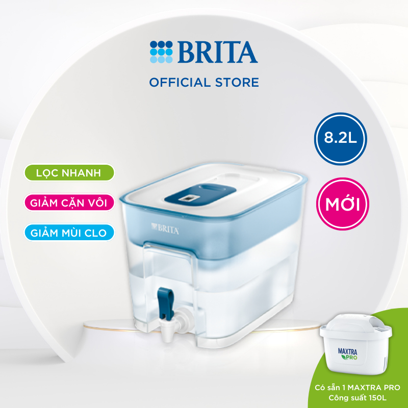 Ảnh New - Bình lọc nước BRITA Flow 8.2L (có sẵn 1 lõi lọc Maxtra Pro 150L) 1