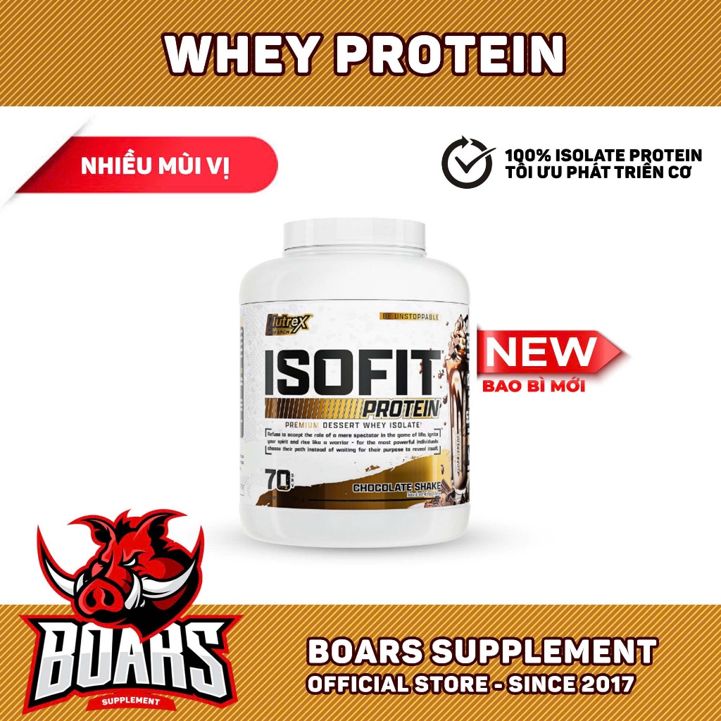 NUTREX ISOFIT WHEY PROTEIN ISOLATE - SỮA WHEY ISOLATE ISO FIT HỖ TRỢ TĂNG CƠ VÀ PHỤC HỒI CƠ BẮP