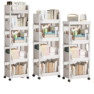 VPP Ông Năm Hỏa tốc Kệ để đồ đa năng 5 tầng có bánh xe di chuyển tiện lợi kệ sách đựng đồ phòng khách phòng ngủ