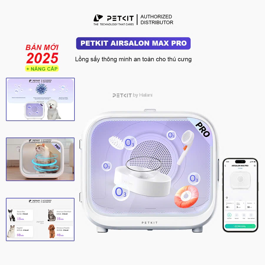 Ảnh Lồng Sấy Thú Cưng Petkit Air Salon Bản Pro Kết Nối App 1