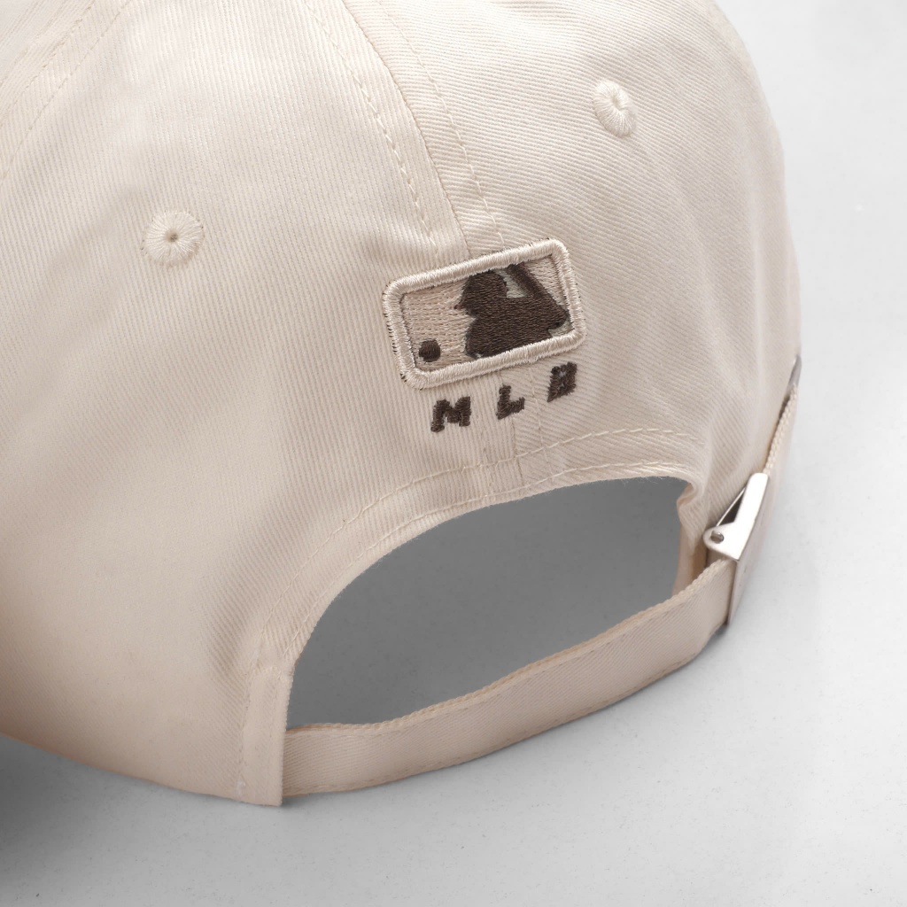 Mũ Nón lưỡi trai Meowist chất liệu vải Kaki Cream Brown Logo NY , nón lưỡi trai Thời trang, Thể thao