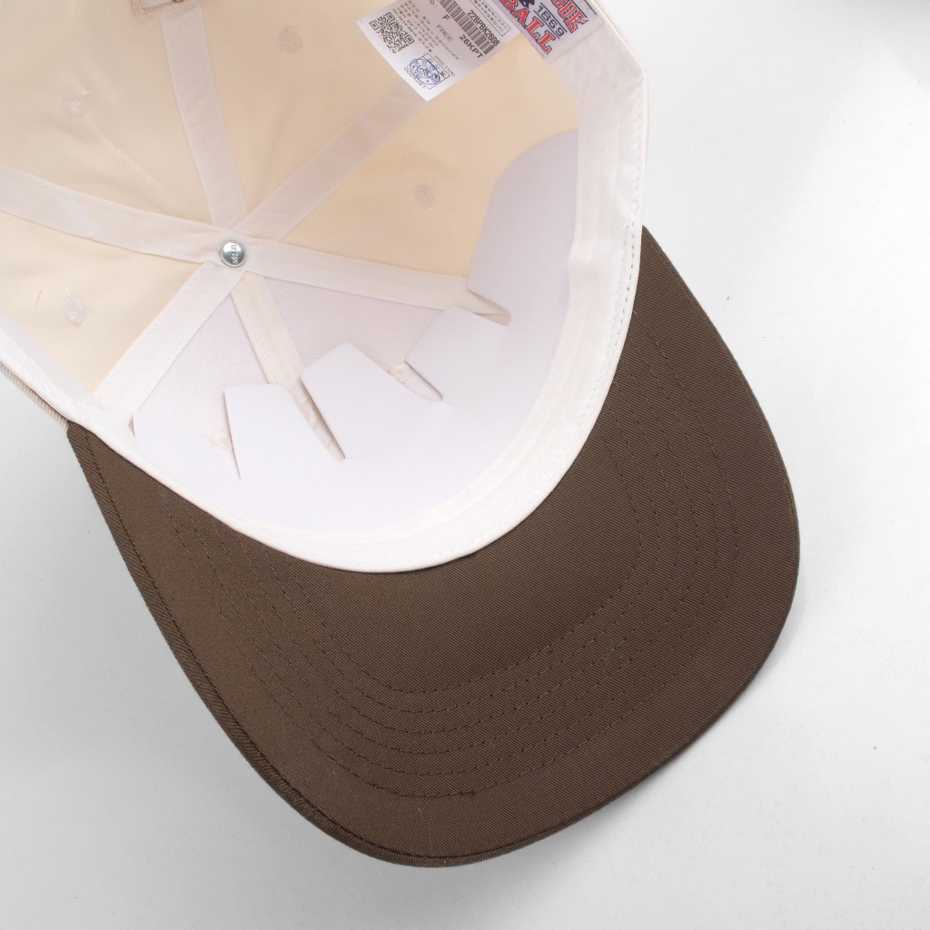 Mũ Nón lưỡi trai Meowist chất liệu vải Kaki Cream Brown Logo NY , nón lưỡi trai Thời trang, Thể thao