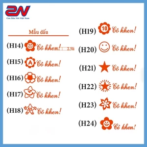 Con Dấu Tiểu Học (cô khen, cần cố gắng) Đặt Theo Mẫu