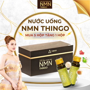 [MUA 5 TẶNG 1 HỘP] Nước Uống NMN Thingo - Nước uống trường sinh NMN 300mg và Collagen Thực vật