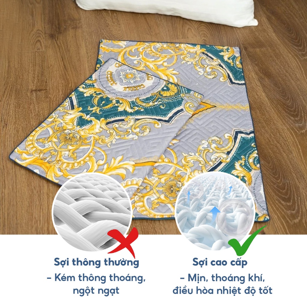Vỏ Gối Nằm Cotton 100% 50x70 (1 đôi) Có Khóa Kéo Cao Cấp, Bao Gối Nằm Lót Bông Đẹp Mát, Không Phai Xù Trangduongbeeding
