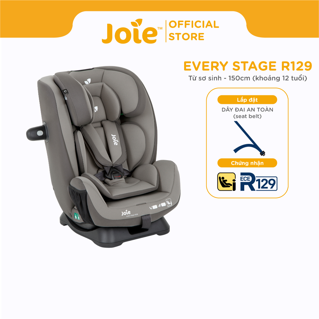 Ảnh Ghế ngồi ô tô trẻ em Joie Every Stage R129 Cobble Stone 1