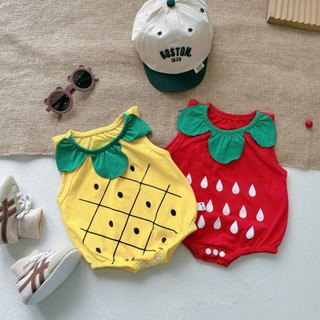 Body chip hình trái cây dễ thương cho bé 4-10kg. Bộ đồ liền thân cho bé mặc hè. Dino Kids
