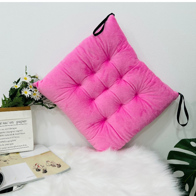 Đệm Ngồi Bệt Vuông Nệm lót Ghế Size 40x40cm Chất Nỉ Nhung - Nhà Shy Home Decor