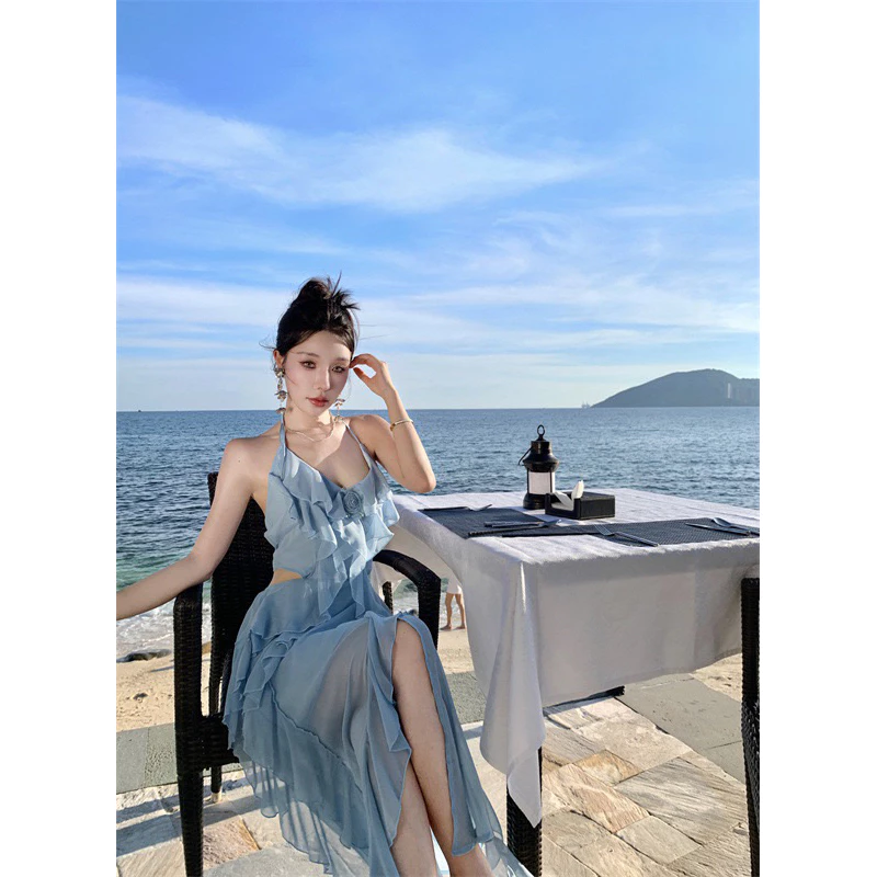 đầm maxi đi biển