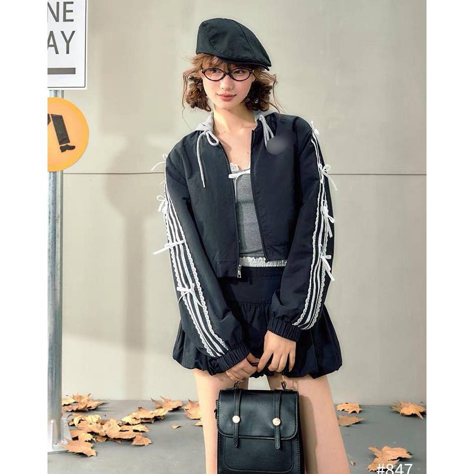 🍹 SET ÁO KHOÁC + CHÂN VÁY TÙNG BÍ XINH CÁ TÍNH SP020598 🔥𝐇𝐨𝐚̉ 𝐓𝐨̂́𝐜🔥 𝐌𝐄𝐎𝐈𝐍𝐃𝐀𝐇𝐎𝐔𝐒𝐄
