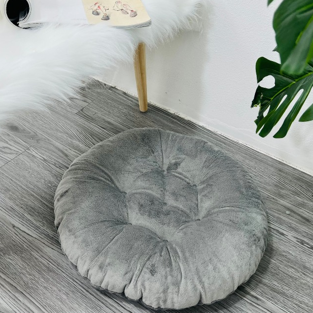 Đệm Ngồi bệt Hình Ttròn Đệm Ngồi Bàn Trà Chất Nỉ Nhung Size Đường Kính 40cm - Nhà Shy Home Decor