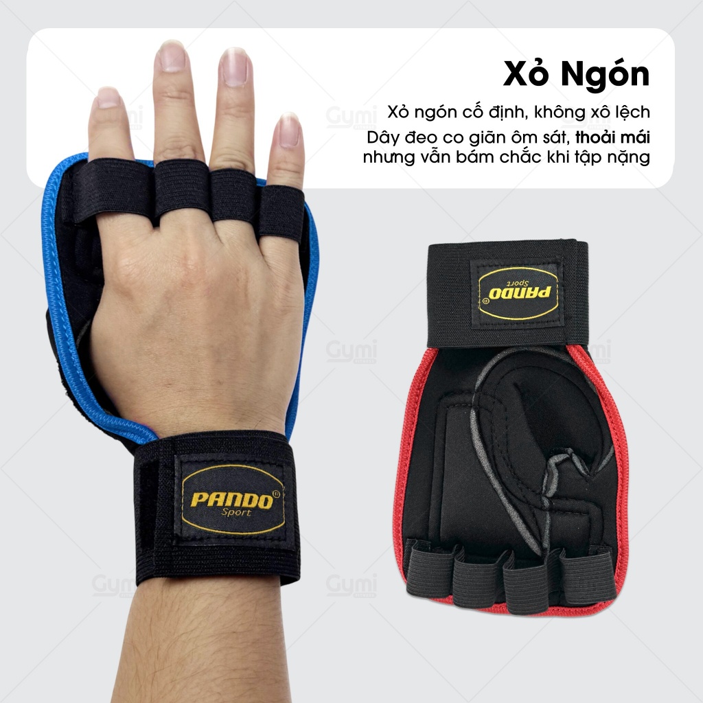 Găng Mút Pando - Găng Tay Tập Gym Mẫu Mút - PandoMut