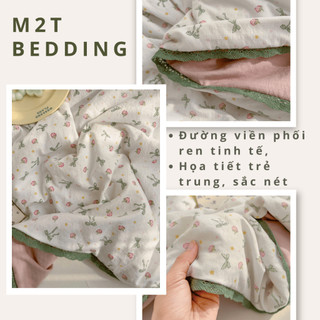 Chăn hè viền ren M2T BEDDING mềm mát, kích thước 2mx2m3 dùng 4 mùa quanh năm