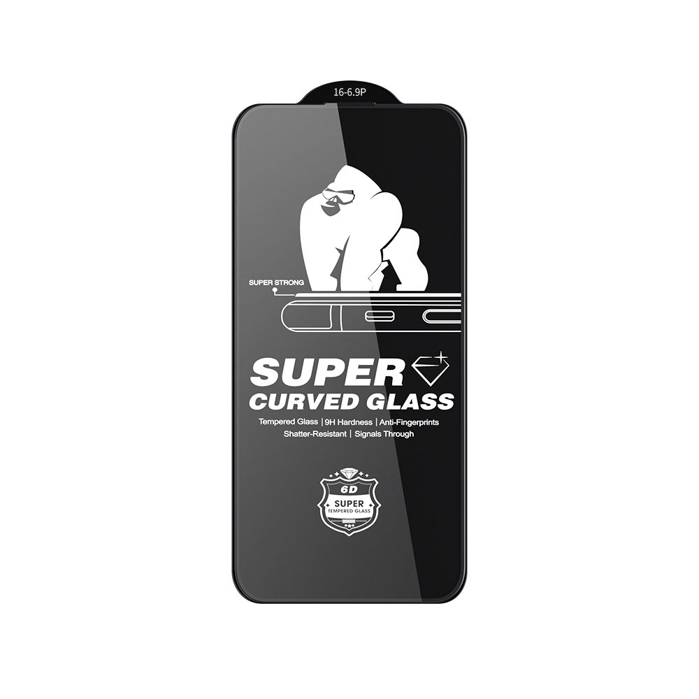 [ Đã Có iP17 ] KÍNH CƯỜNG LỰC iPhone KHÔNG VIỀN ĐEN TRONG SUỐT CHO IPHONE 15-> 17PROMAX  WTP-107