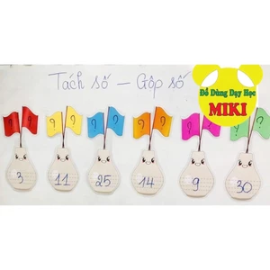 LỌ CẮM 2 CỜ dạy tách gộp - Đồ Dùng Dạy Học Chân Trời Sáng Tạo