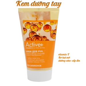 KEM DƯỠNG TAY HYALURONIC ACID & ALOE VERA/ VITAMIN E & SHEA BUTTER - ACTIVE+