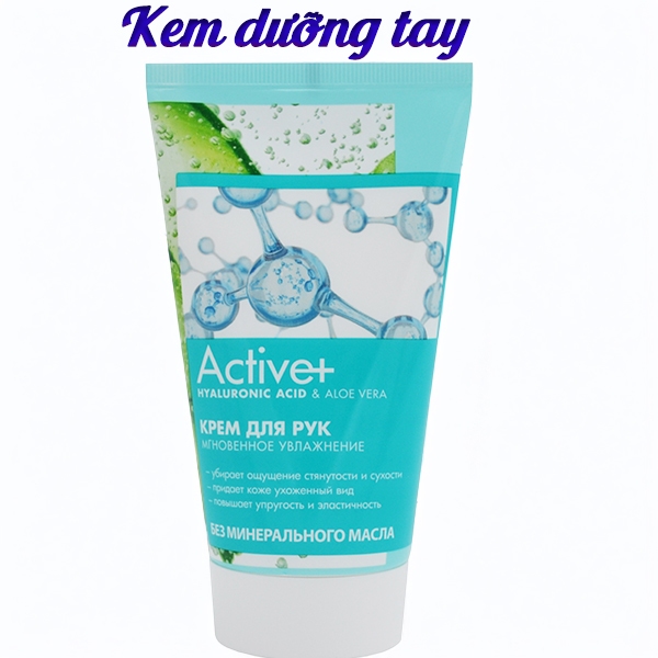 KEM DƯỠNG TAY HYALURONIC ACID & ALOE VERA/ VITAMIN E & SHEA BUTTER - ACTIVE+