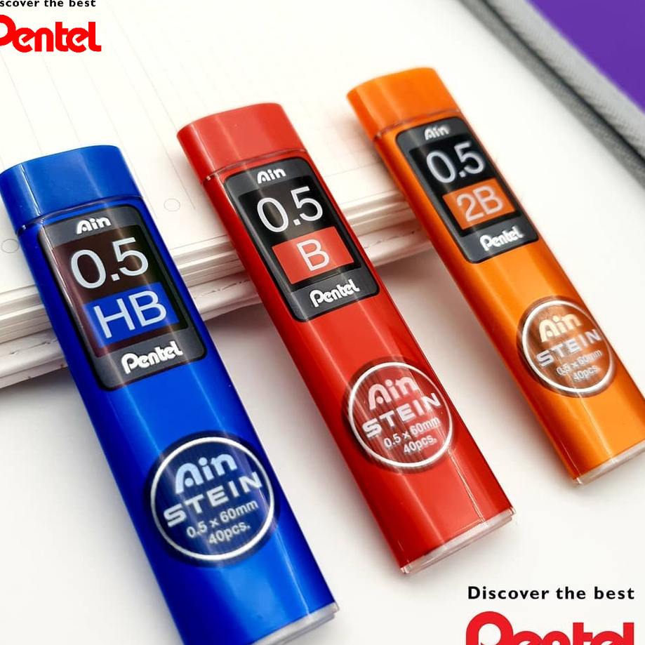 Ảnh Ruột Chì Kim Pentel C275 0.5mm 2B Siêu Cứng - Ngòi Chì Thay Thế Nhiều Cỡ 2