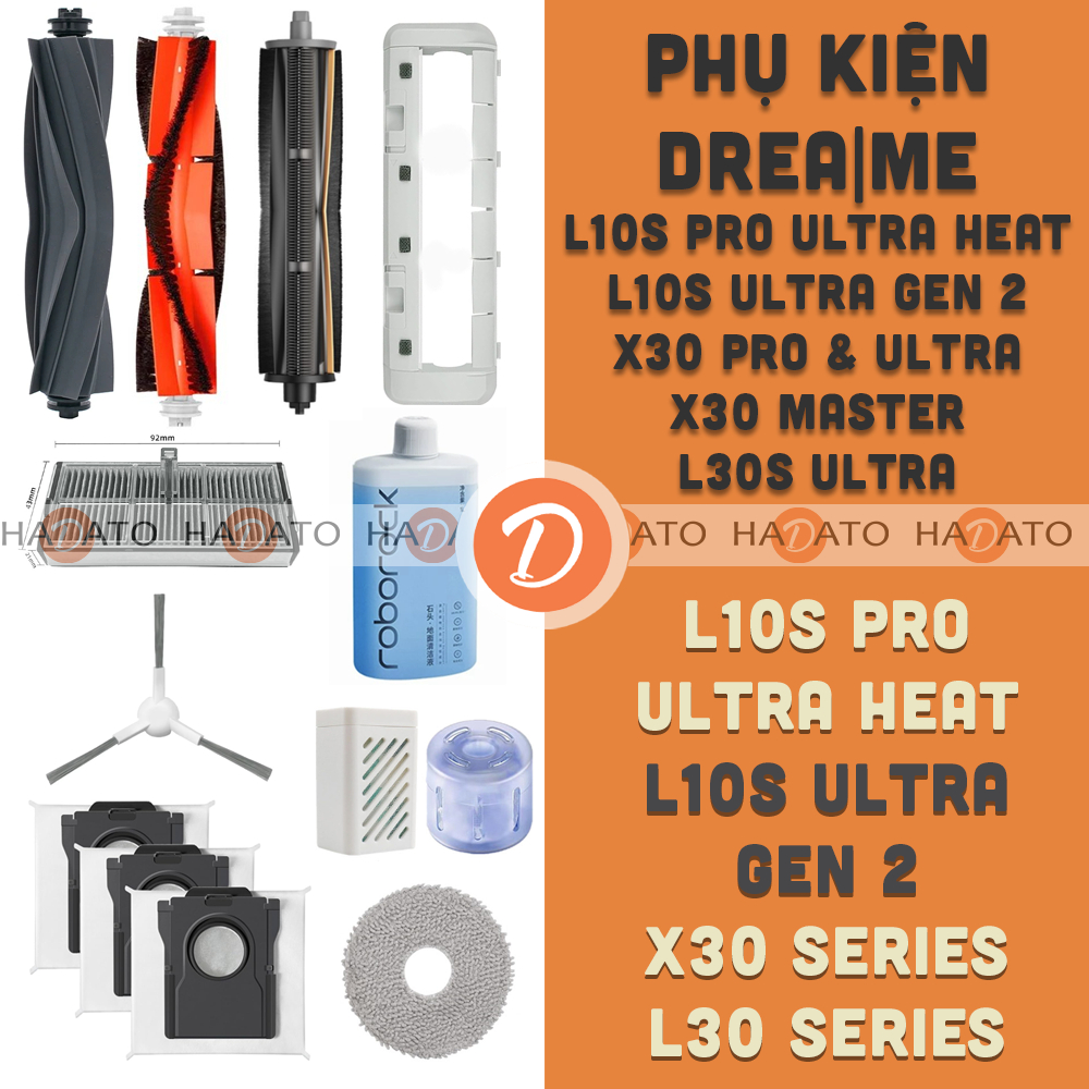25 Stück Zubehör für Dreame L10s Pro Ultra Heat/ L10s Ultra