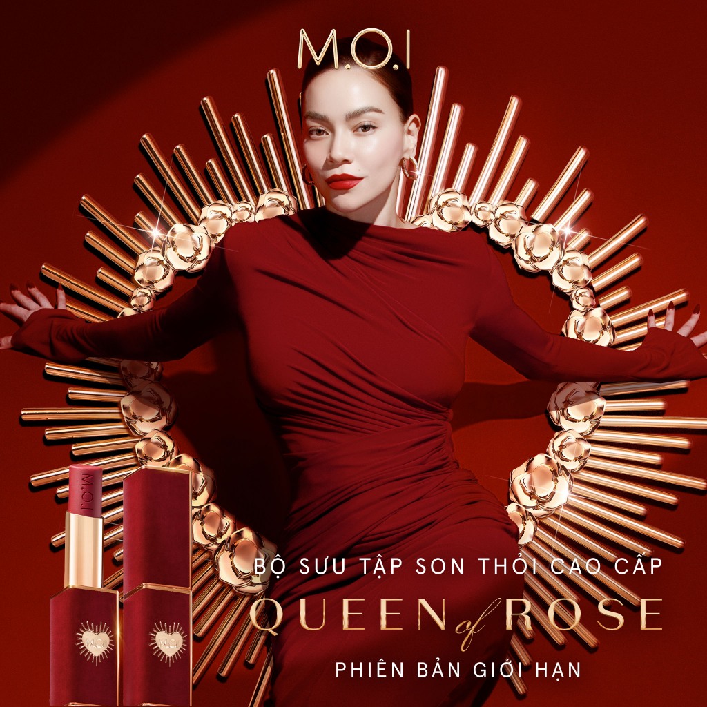 Ảnh Son thỏi cao cấp MOI Queen Of Rose Phiên bản giới hạn 1