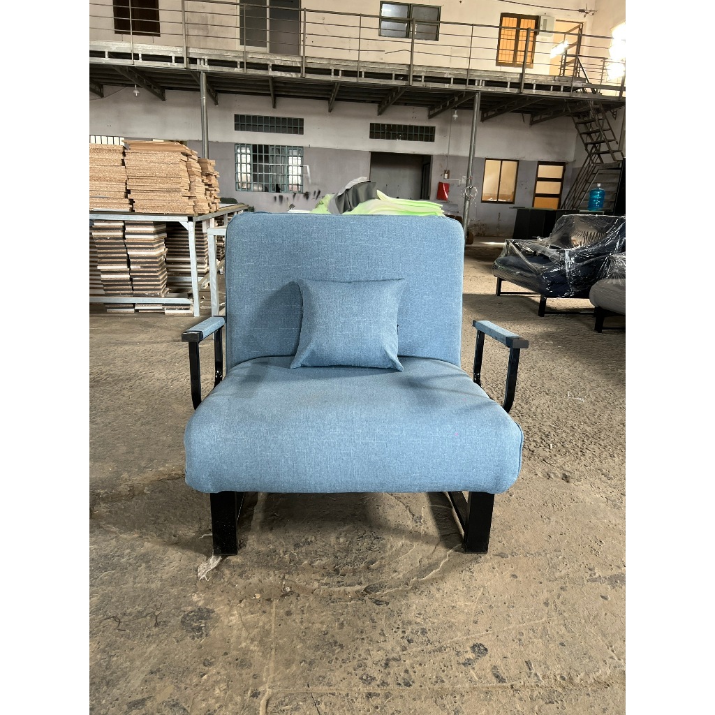 Ghế Sofa Giường Gấp Gọn Đơn Và Mở Ra Thành Giường KaQi Sixe 65cm, Chân Trụ Khung Thép Chắc Chắn | BigBuy360 - bigbuy360.vn