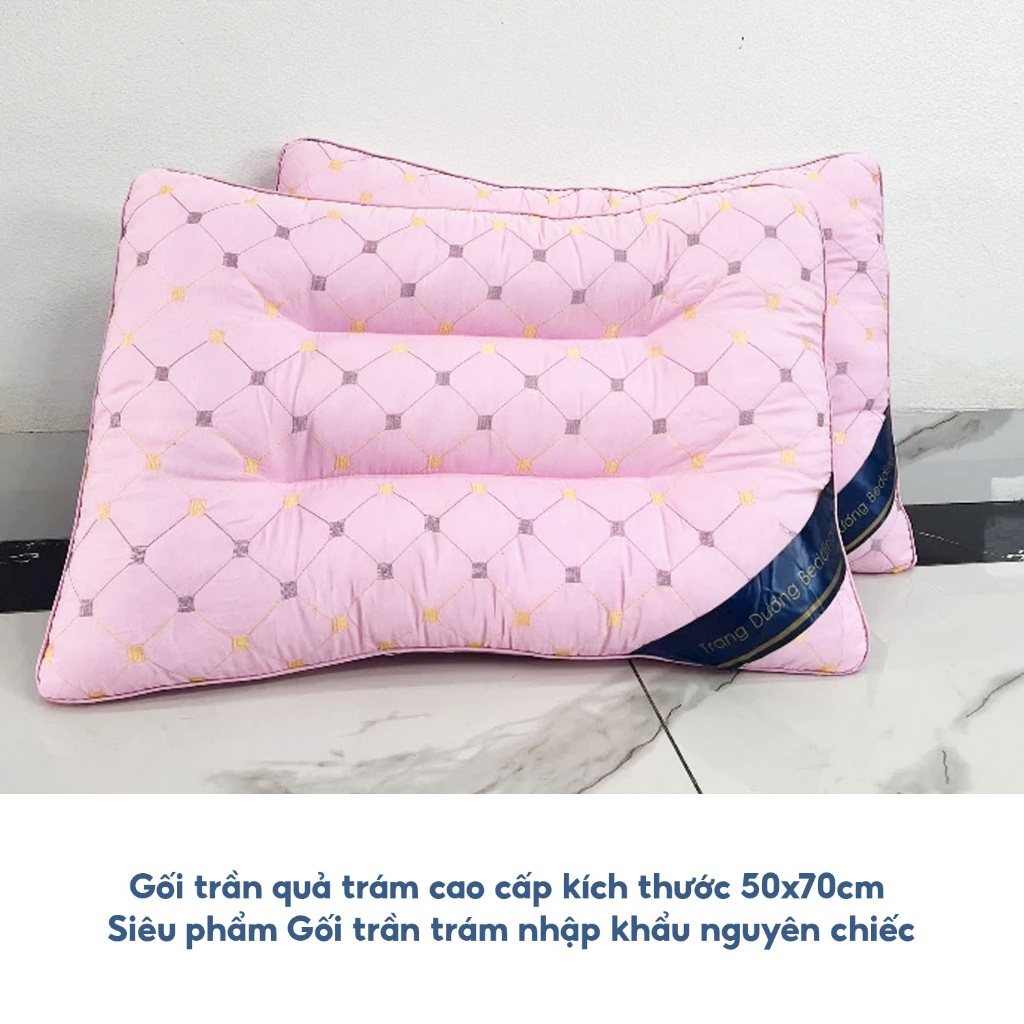Gối trần quả trám cao cấp kích thước 50x70cm (1 chiếc)