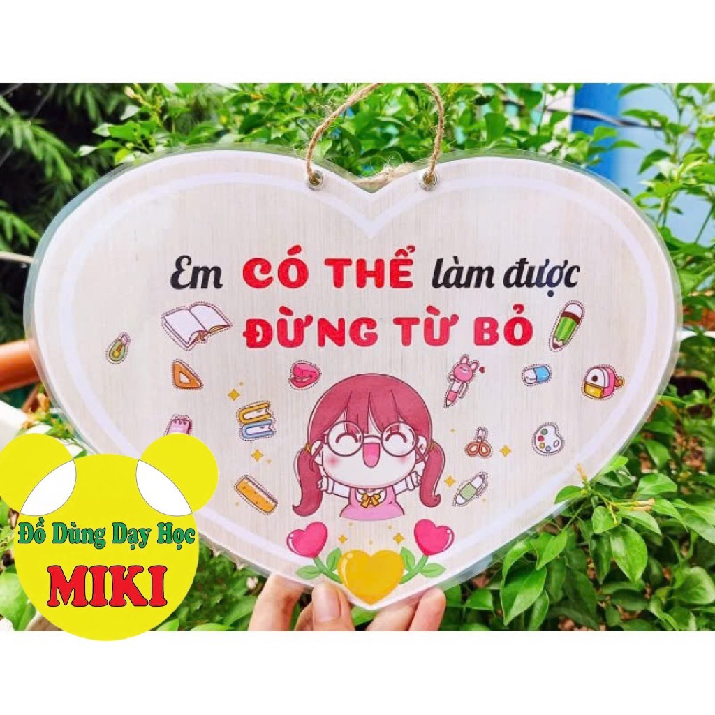 SLOGAN, KHẨU HIỆU sẵn dây treo TRANG TRÍ LỚP
