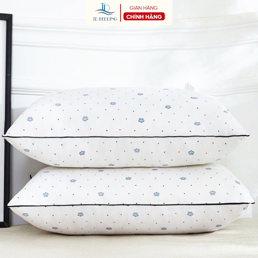 Ruột Gối Bông Gòn Trần Trám Cao Cấp Nhập Khẩu Êm Ái, Khánh Khuẩn Giúp Giấc Ngủ Thoải Mái