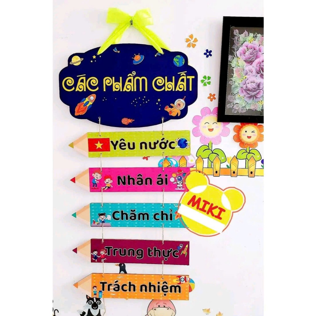 Bảng treo các phẩm chất