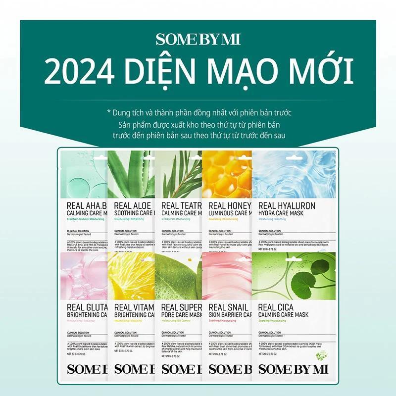 Ảnh 20 Mặt nạ dưỡng da Some By Mi Real Mask 20g cấp ẩm, làm dịu, dưỡng đều màu da (Mix) 1
