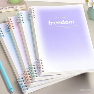 Sổ còng bìa lót tập vở học sinh sinh viên, sổ planer Freedom + Ruột Giấy BONZAI