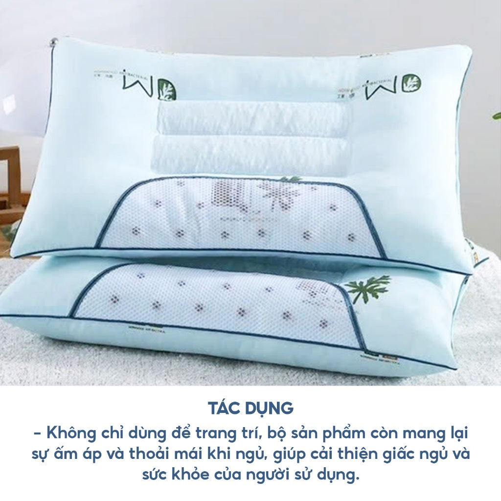 Gối công thái học Trang Dương Bedding - Thiết kế cho mọi tư thế ngủ, chống đau vai gáy, hỗ trợ ngủ nhanh